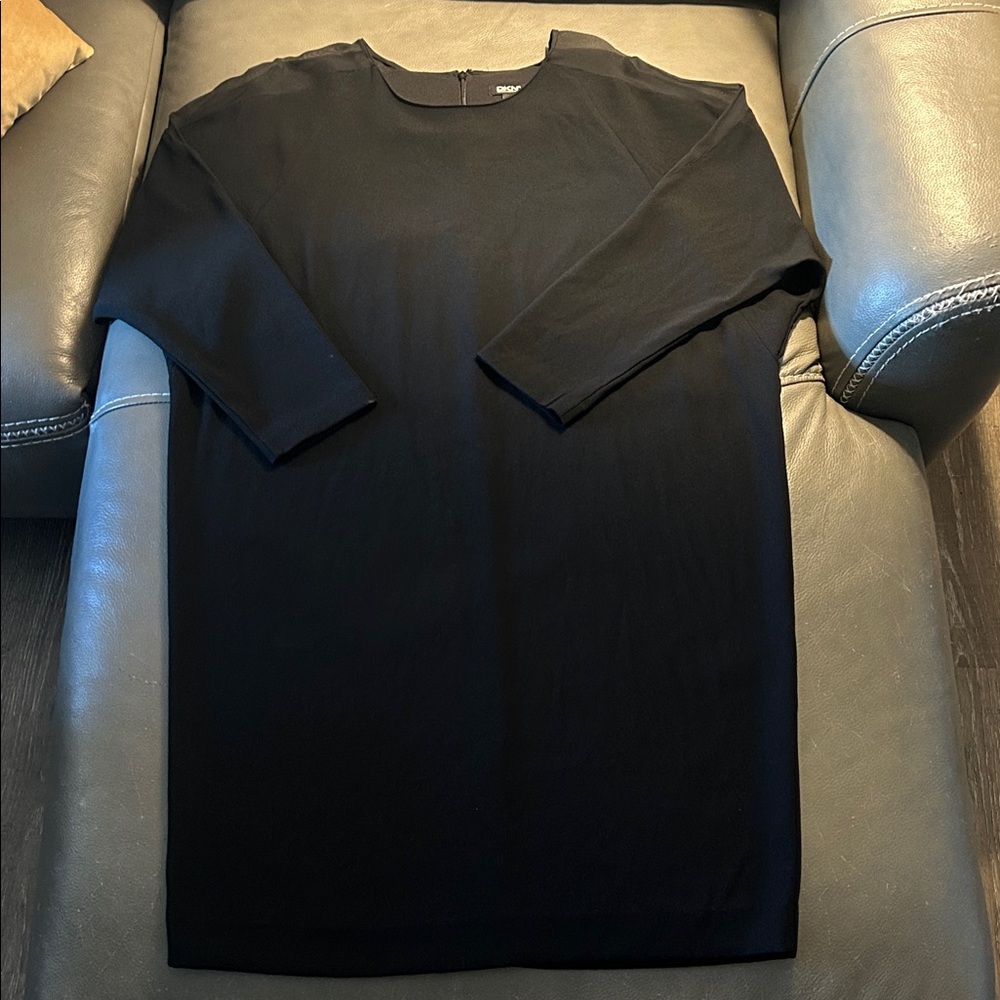 DKNY Black Shirt Dress. Size L.